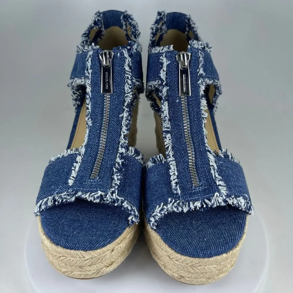Michael Kors Women's Berkley Mid Wedge Sandals | 9.5 M | NEW - Picture 2 of 12